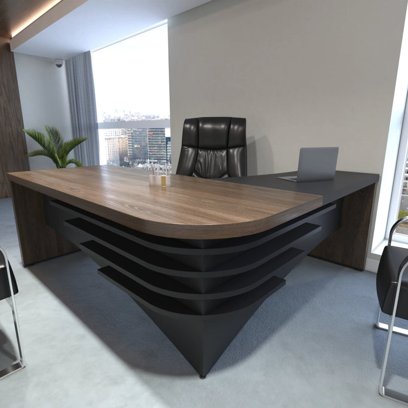 Mesa para Escritório Tamburato de canto lado esquerdo